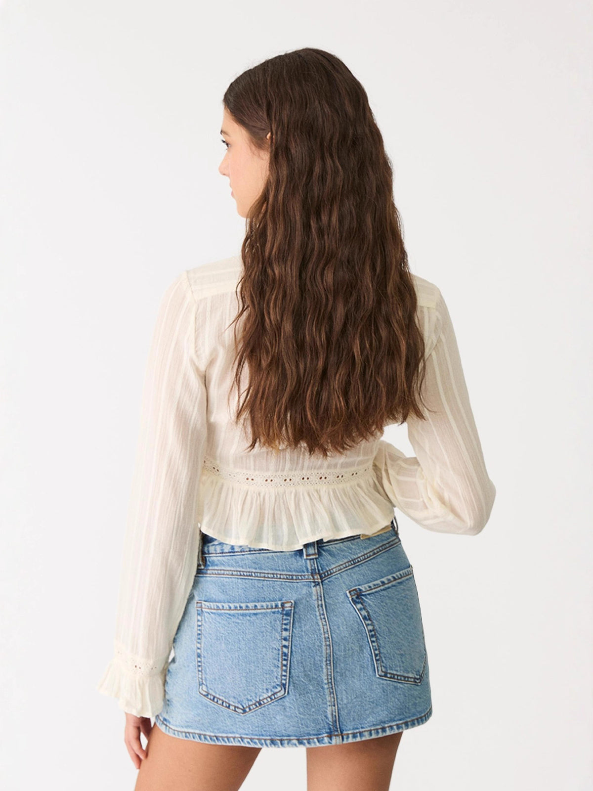 Lila's Lace Trim Blouse