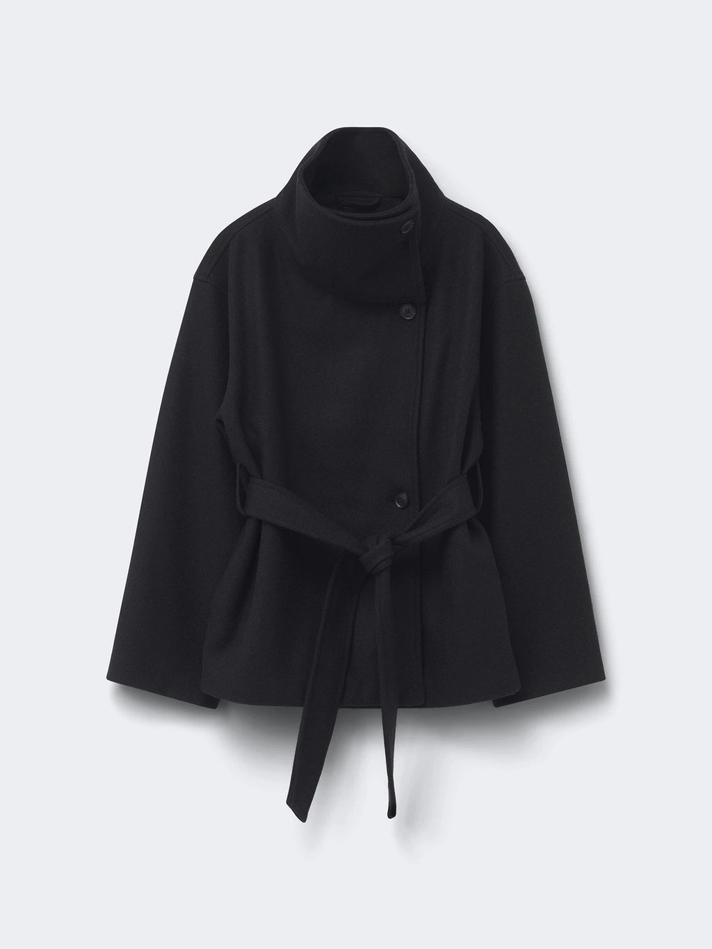 Double-Sided Woolen Stand Collar Coat