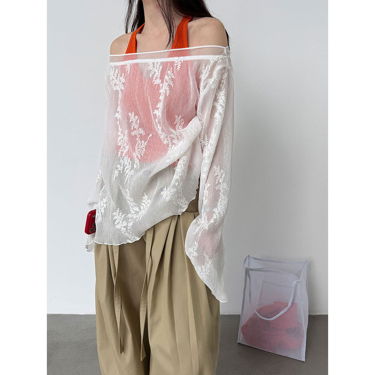 Frenchie Girl Lace Blouse