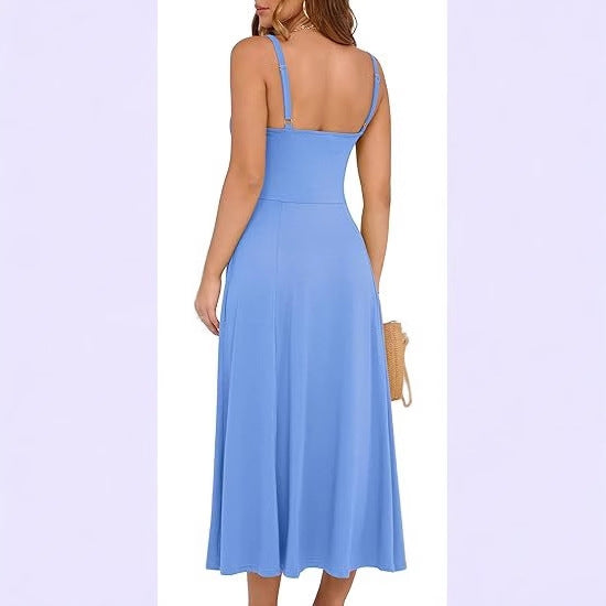 Lia's Flowy Beach Sundress