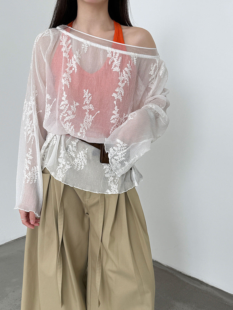 Frenchie Girl Lace Blouse