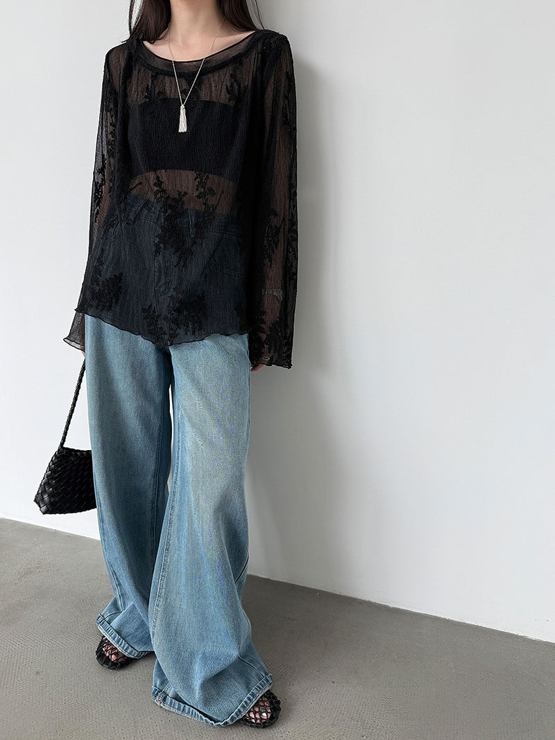 Frenchie Girl Lace Blouse